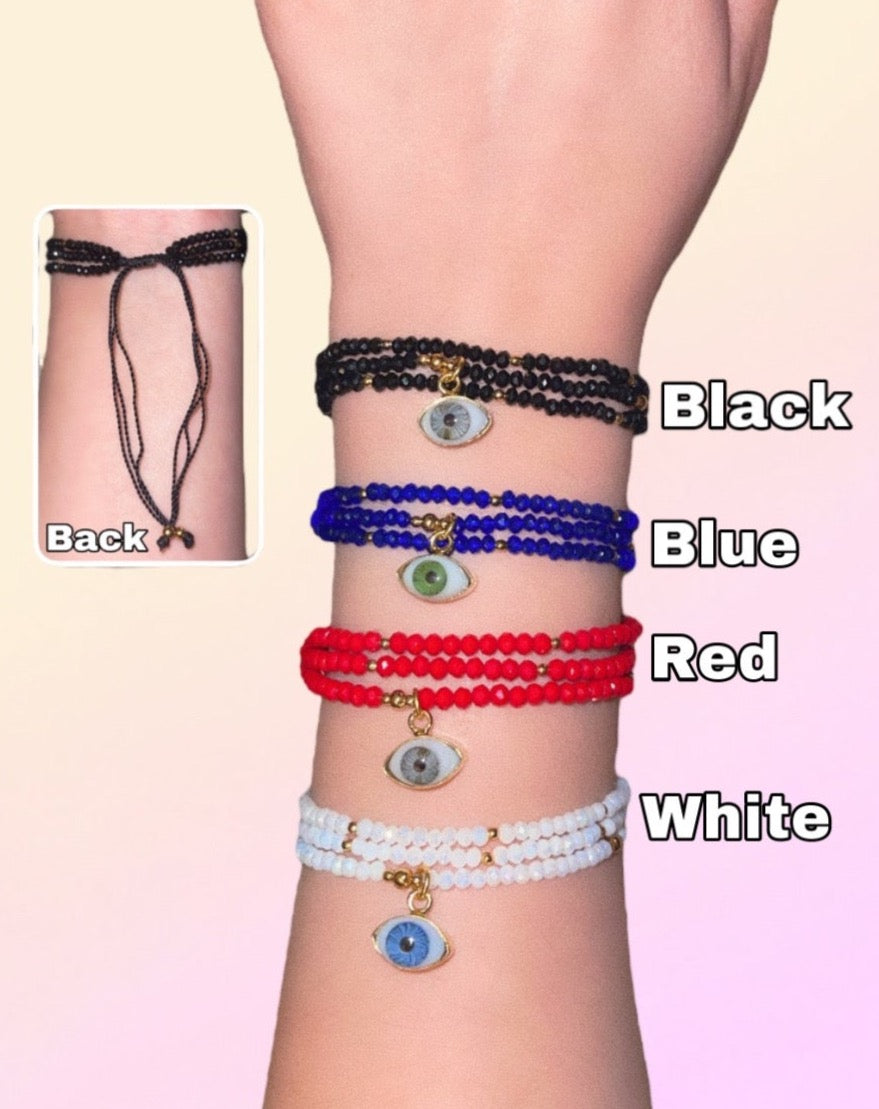 Pulseras De Cuentas Con Ojo De Cristal