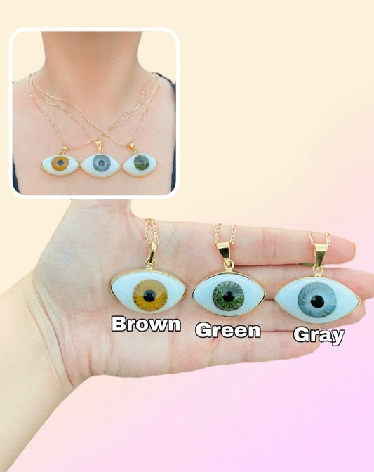 X-Large Glass Eye Necklace